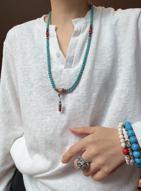 （暴力蓝）陶瓷暴力蓝项链蓝色