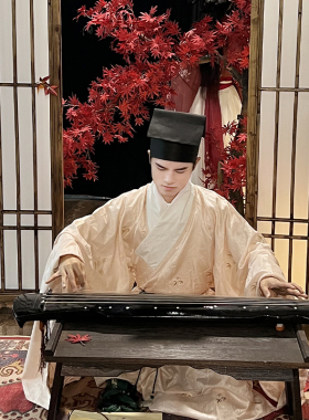 洛潇赋明制飘飘巾纯阳巾汉服定制