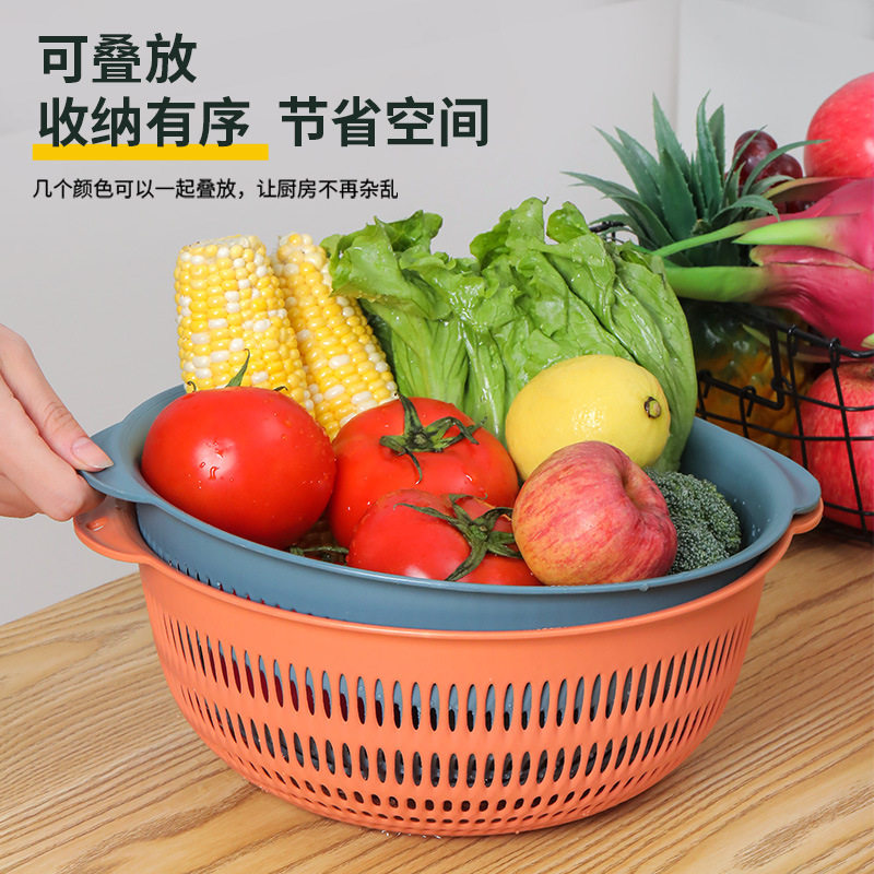 洗菜盆塑料三件沥水篮子漏盆淘米菜蓝淘菜盆家用厨房洗水果盘厂家,淘宝优惠券,粉丝福利购,淘宝优惠卷