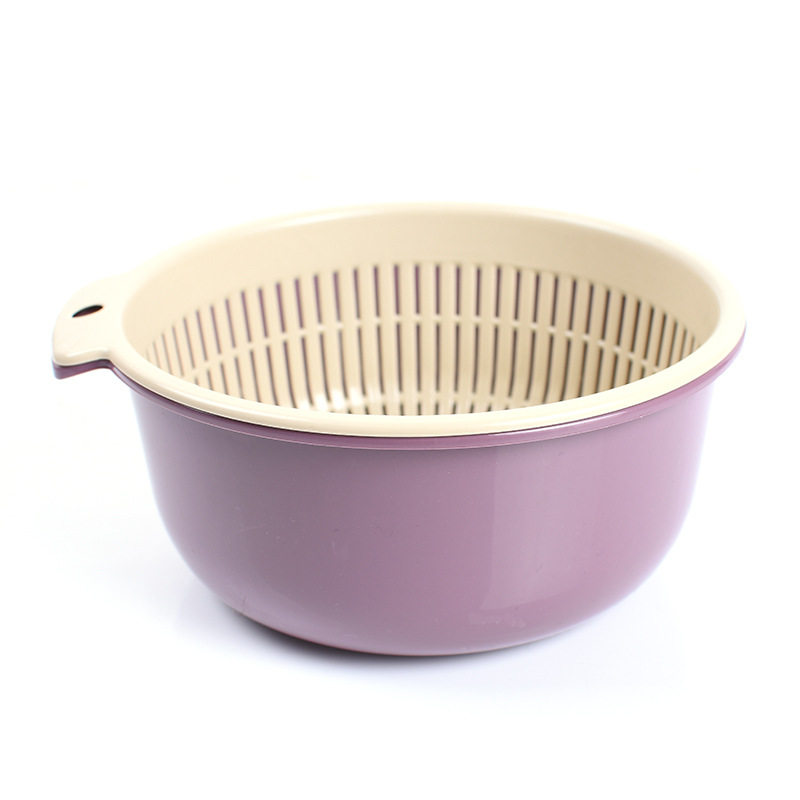 双层塑料沥水篮洗菜盆洗菜篮厨房家用创意淘米洗水果菜篮子水果盘,淘宝优惠券,粉丝福利购,淘宝优惠卷