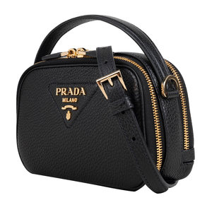 PRADA普拉达女士经典字母三角标单肩挎包手提包女