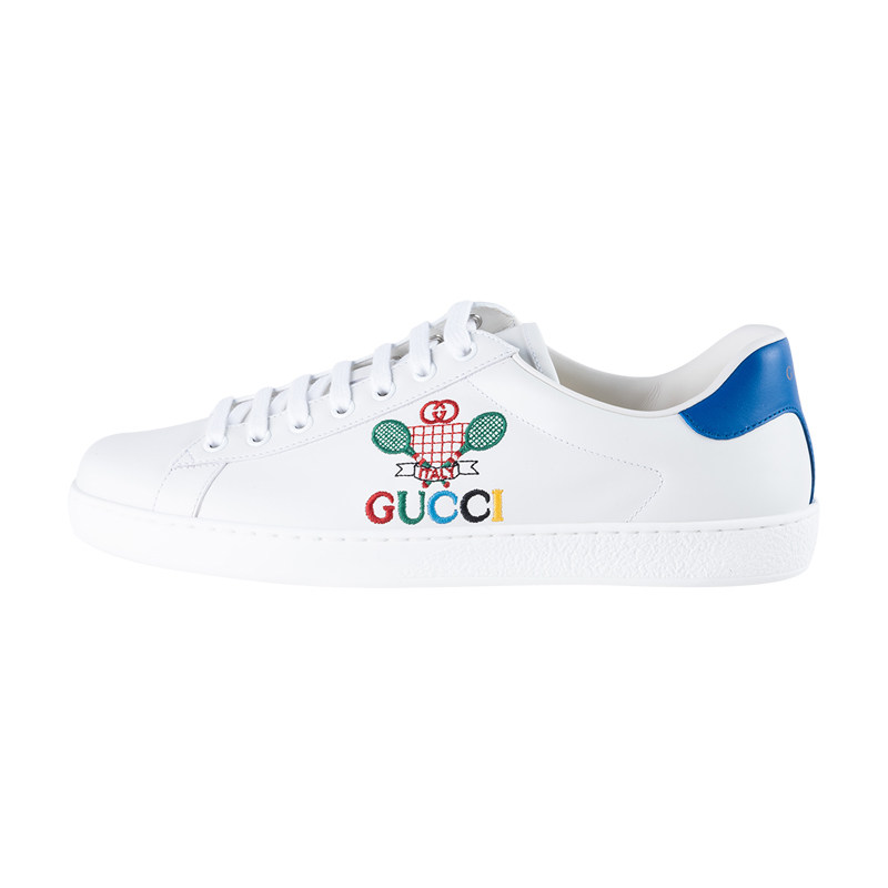 gucci /古驰网球拍绣标男士休闲鞋 para海外时尚休闲鞋
