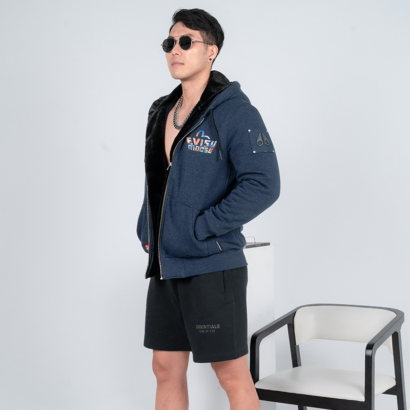 MOOSE KNUCKLES/慕瑟纳可Evisu联名男毛绒外套男士2025冬季新款XY - 图1