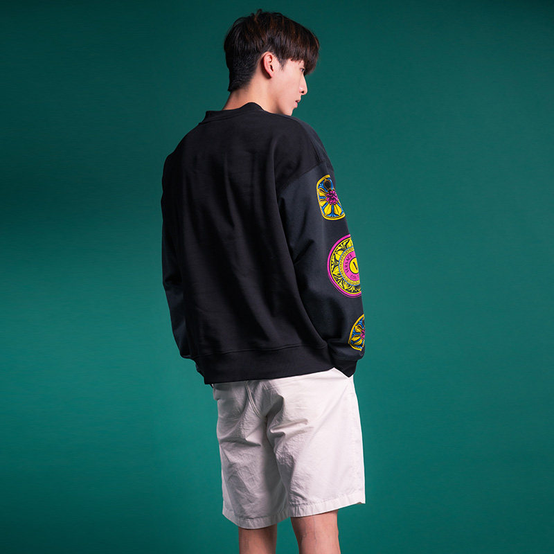 versace /范思哲印花字母logo卫衣 para海外卫衣