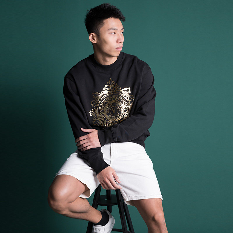 versace /范思哲烫金印花全棉卫衣 para海外卫衣