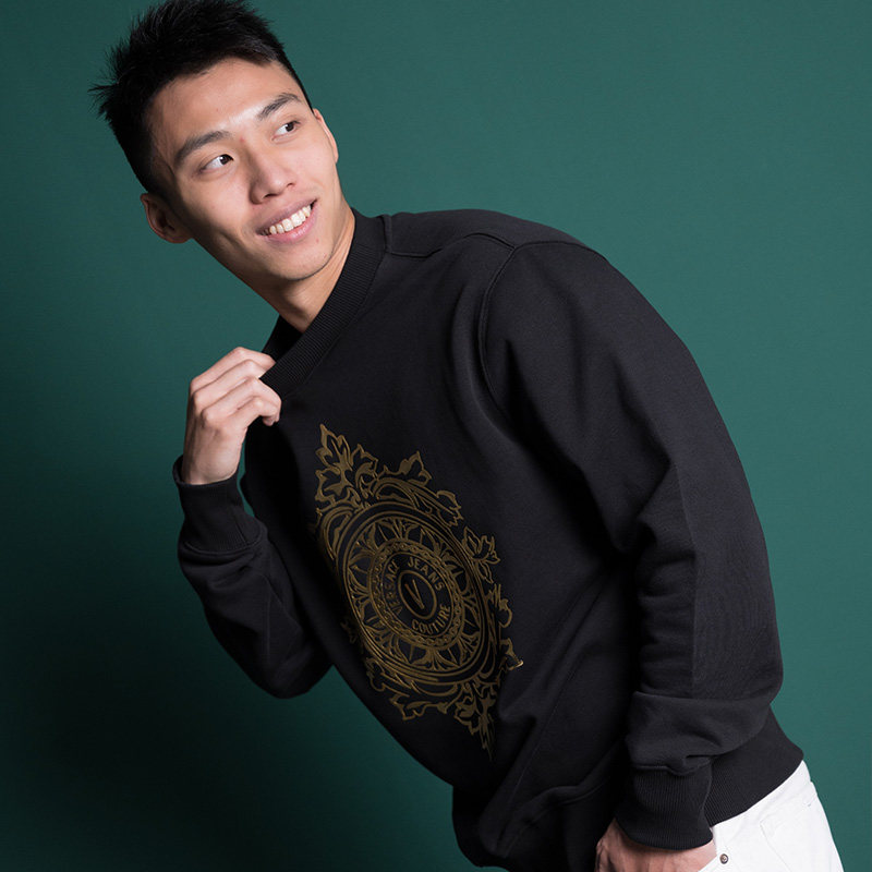 versace /范思哲烫金印花全棉卫衣 para海外卫衣