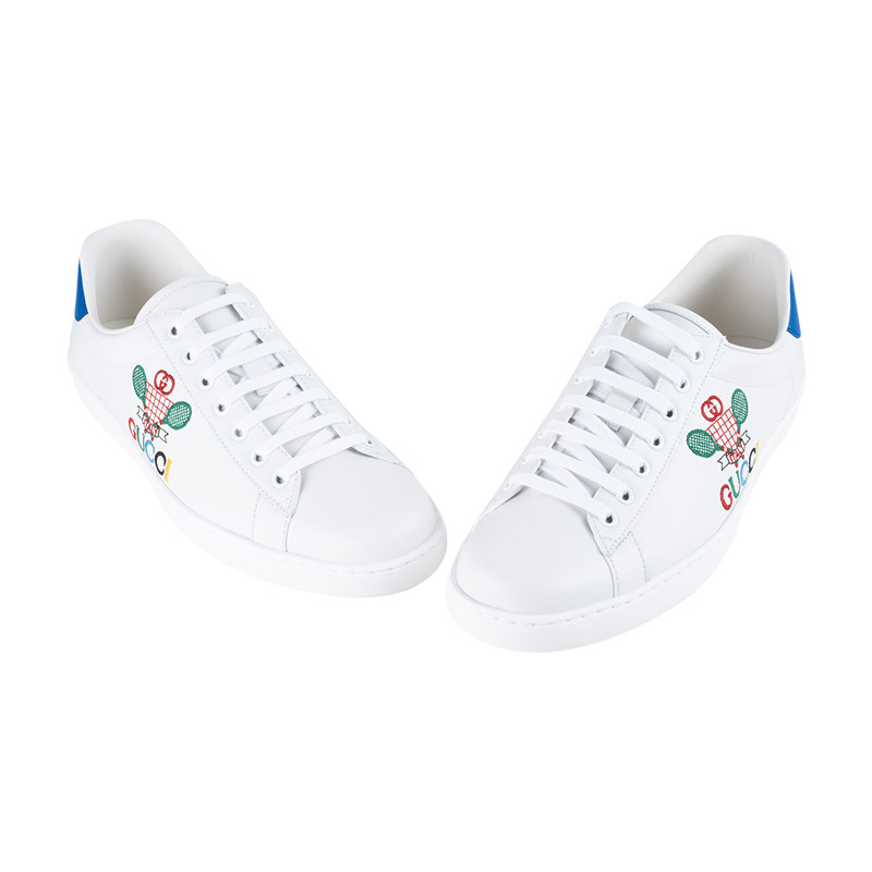 gucci /古驰网球拍绣标男士休闲鞋 para海外时尚休闲鞋