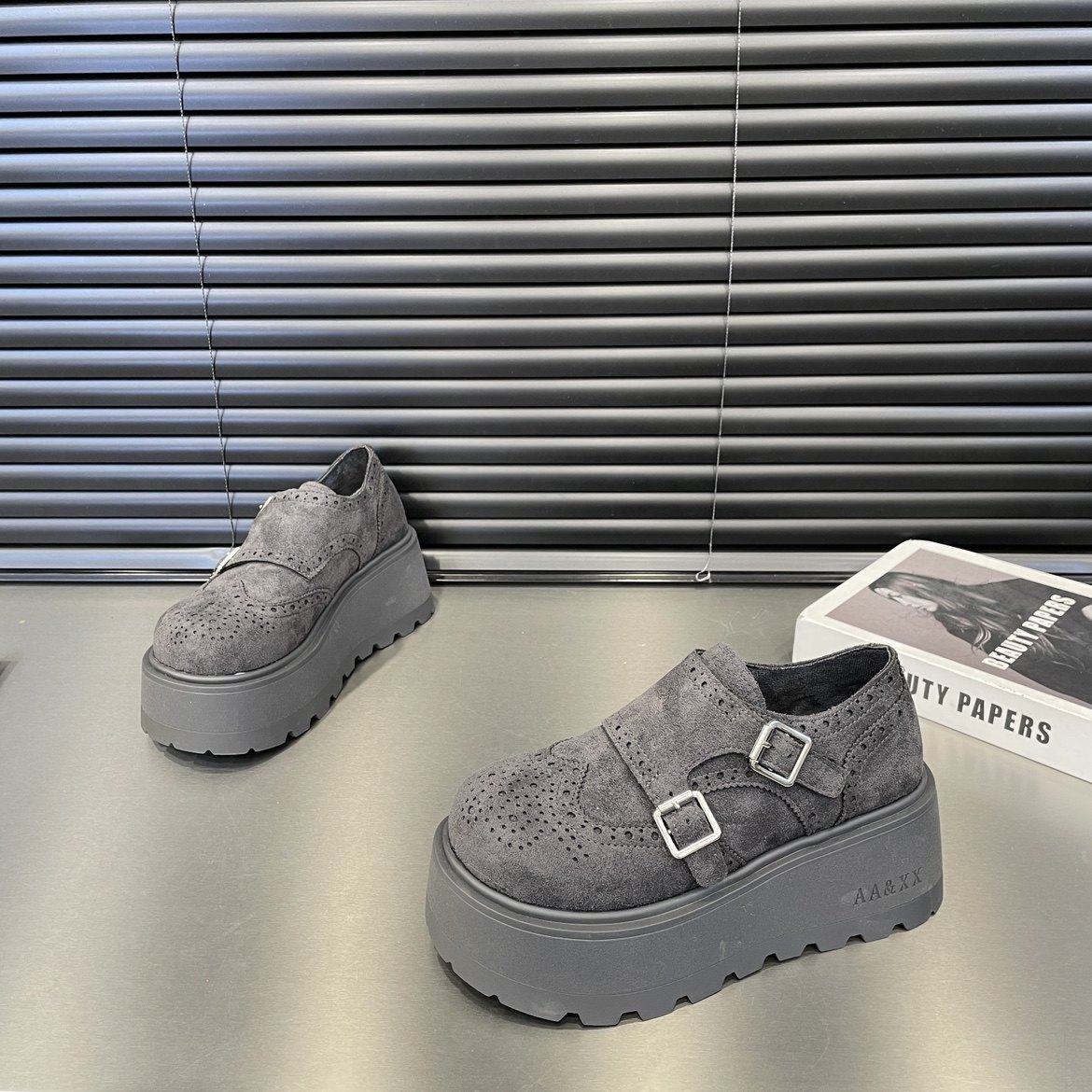 欧货圆头厚底增高小个子松糕鞋女乐福鞋2026春季新款JK小皮鞋潮,淘宝优惠券,粉丝福利购,淘宝优惠卷