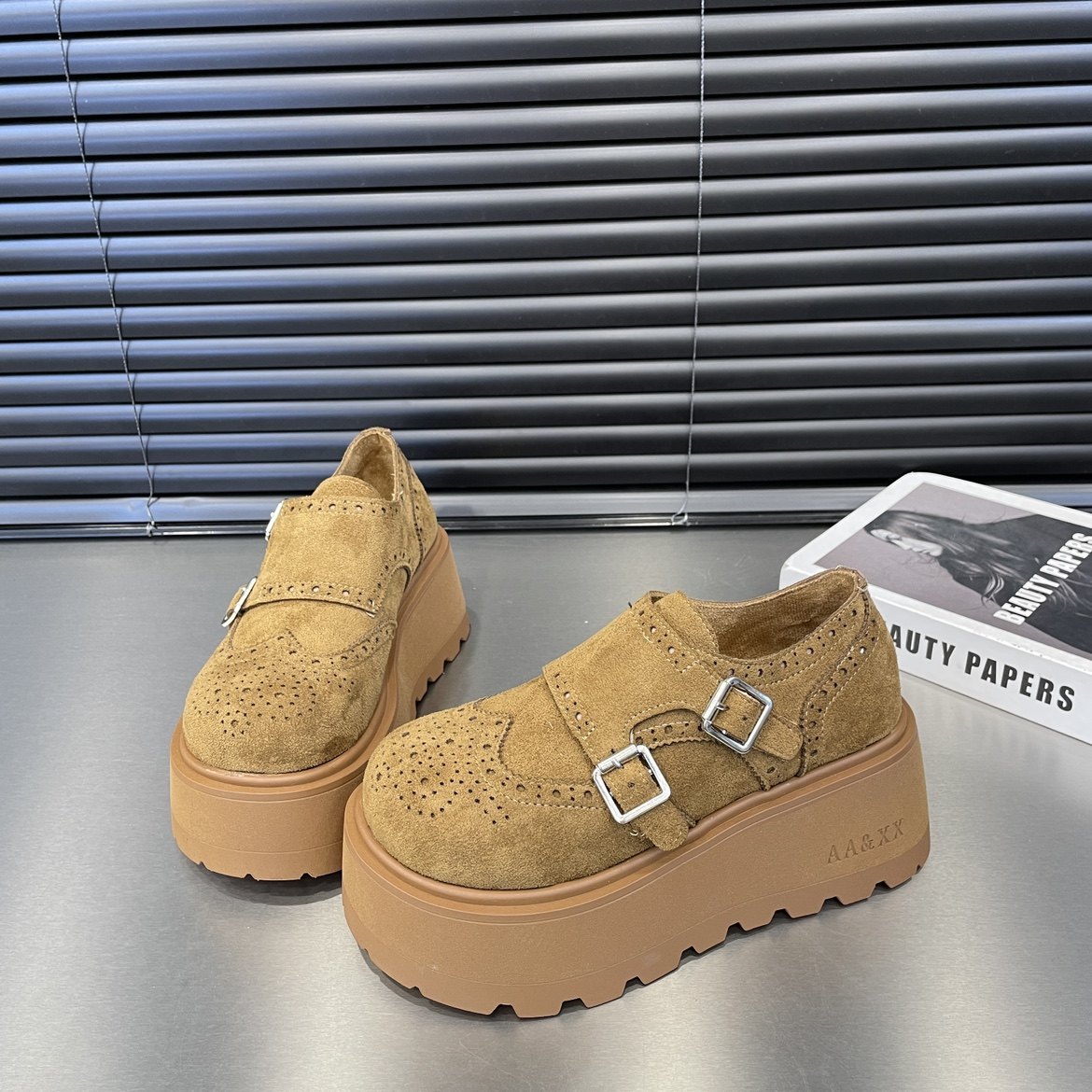 欧货圆头厚底增高小个子松糕鞋女乐福鞋2026春季新款JK小皮鞋潮,淘宝优惠券,粉丝福利购,淘宝优惠卷