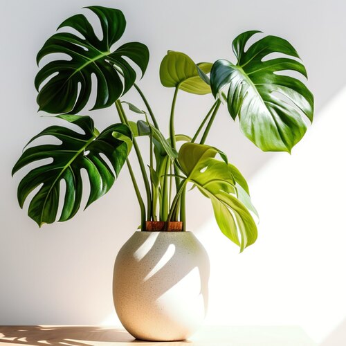 水培植物龟背竹盆栽老桩四季常青大叶室内观叶桌面绿植 - 图3