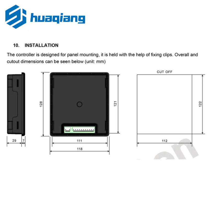 非标价HGM501众智发电机控制器SmartGen汽油机组扩展模块自启动停 - 图2