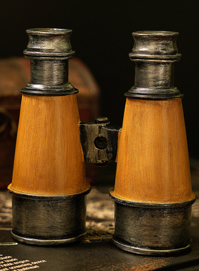 美式复古单双筒望远镜装饰品