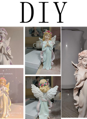 欧式复古少女天使摆件