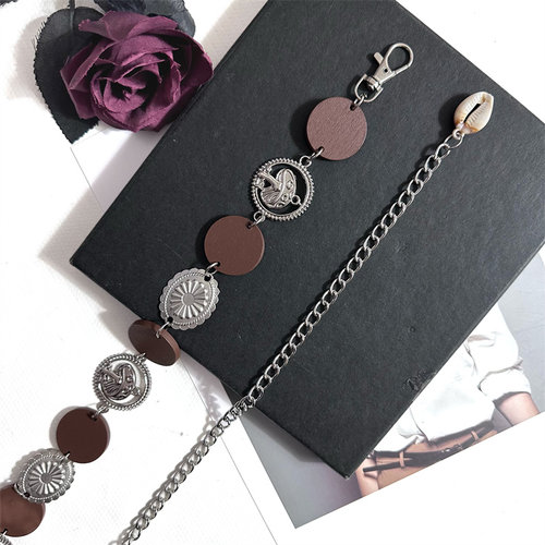 2025新款小众设计腰链女胯部装饰连衣裙子长衬衫高级感金属细腰带 - 图2