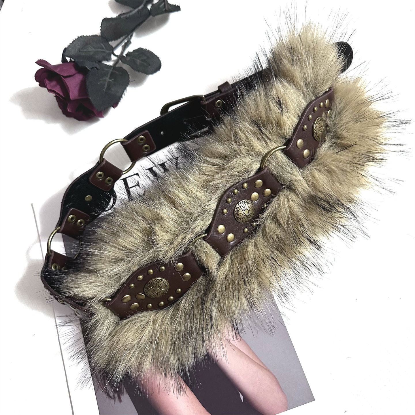 毛毛女童腰带复古废土风pu皮秋冬不能缺少的腰带时髦搭配潮流腰链,淘宝优惠券,粉丝福利购,淘宝优惠卷