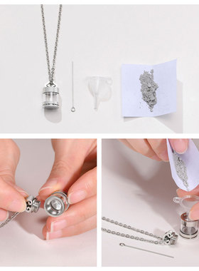 装朱砂透明空心吊坠可打开装东西