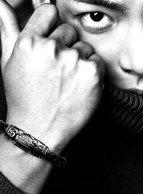 欧美复古编织牛皮绳美国朋克黑色