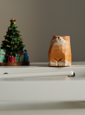 胖胖橘猫装饰玩具复古怀旧公仔