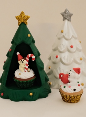 可爱趣味迷你圣诞树节日礼物老人
