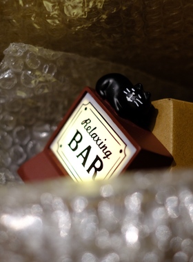 猫猫氛围灯模型公仔桌面装饰