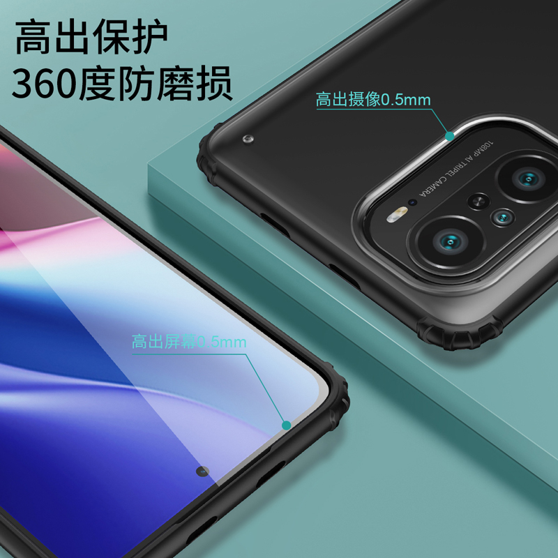 红米K40手机壳小米K40pro+保护透明套5G镜头全包防摔redmik磨砂软硬POR男女k405g加外壳redmi创意p简约十超薄 - 图2