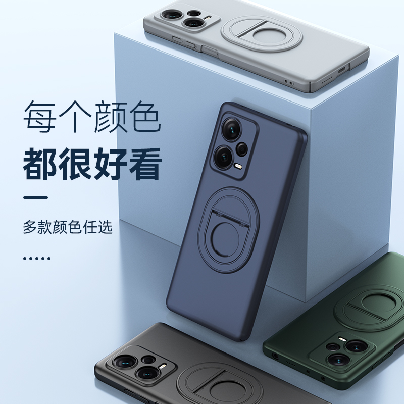 适用香港版小米POCOF5手机壳POCO保护F5支架套硬壳全包镜头POCF防摔xiaomi指环P0C0F5男女PCOF国际外壳新款潮 - 图0