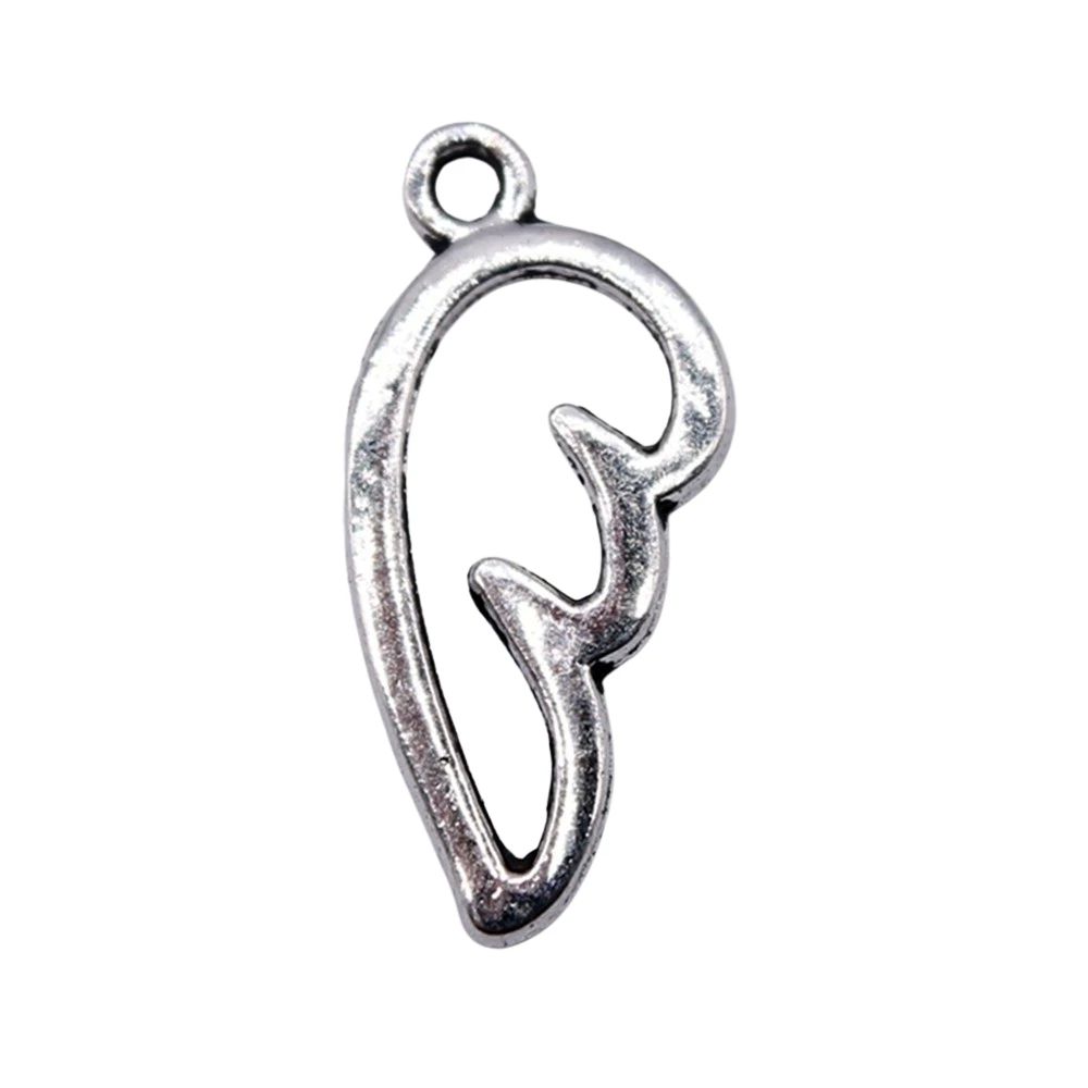 WYSIWYG 40pcs Charms 16x8mm Angel Wing Charms For Jewelry Ma-图1
