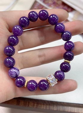 寺庙同款九紫离火紫水晶手串轻奢高级感手链新款精致高级生日礼物