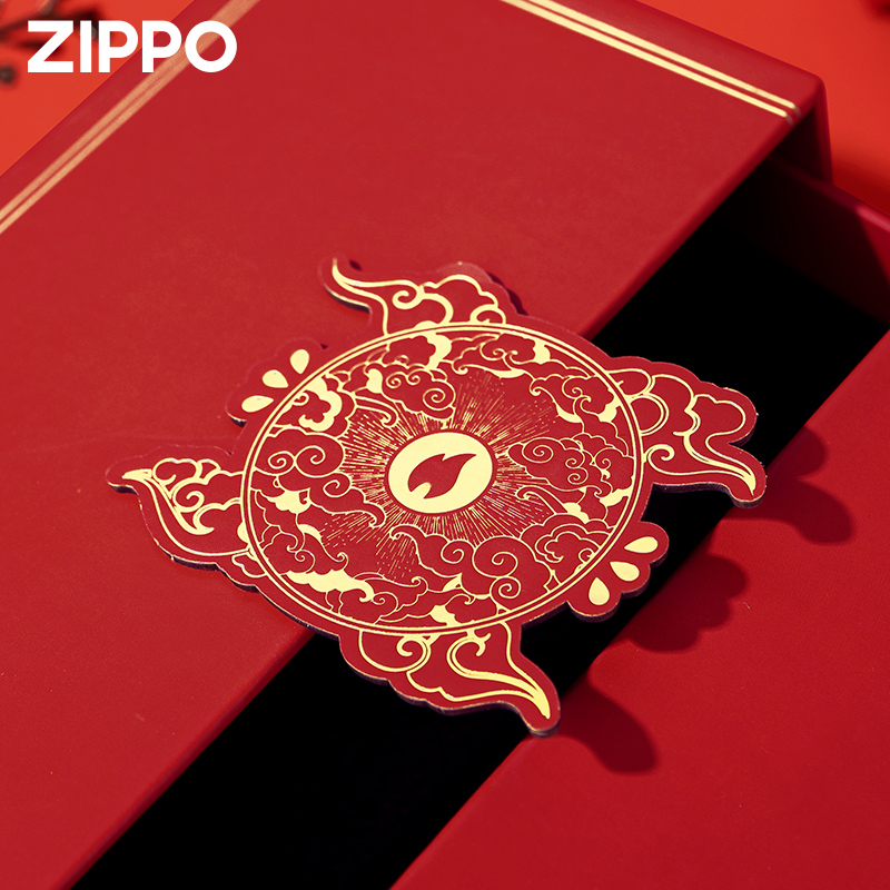 ZIPPO正版打火机133ML小油火石云纹礼盒配件专用礼品套装男士送礼 - 图1