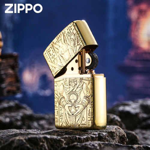 zippo正品打火机 阿努比斯盔甲官方旗舰店防风煤油送男友节日礼物 - 图0