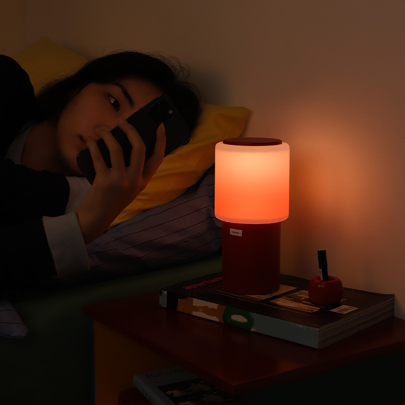 MUID落日小夜灯柔光护眼氛围卧室定时起夜温馨睡眠充电床头灯台灯
