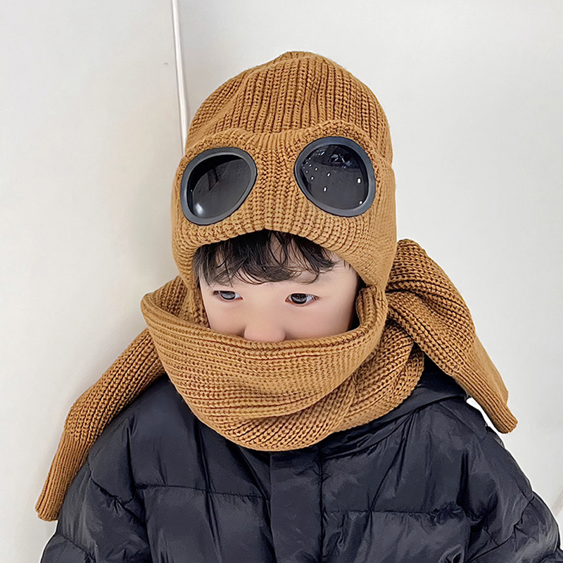 儿童帽子围巾一体冬季围脖中大男孩痞帅气护耳东北防寒好看的潮流,淘宝优惠券,粉丝福利购,淘宝优惠卷