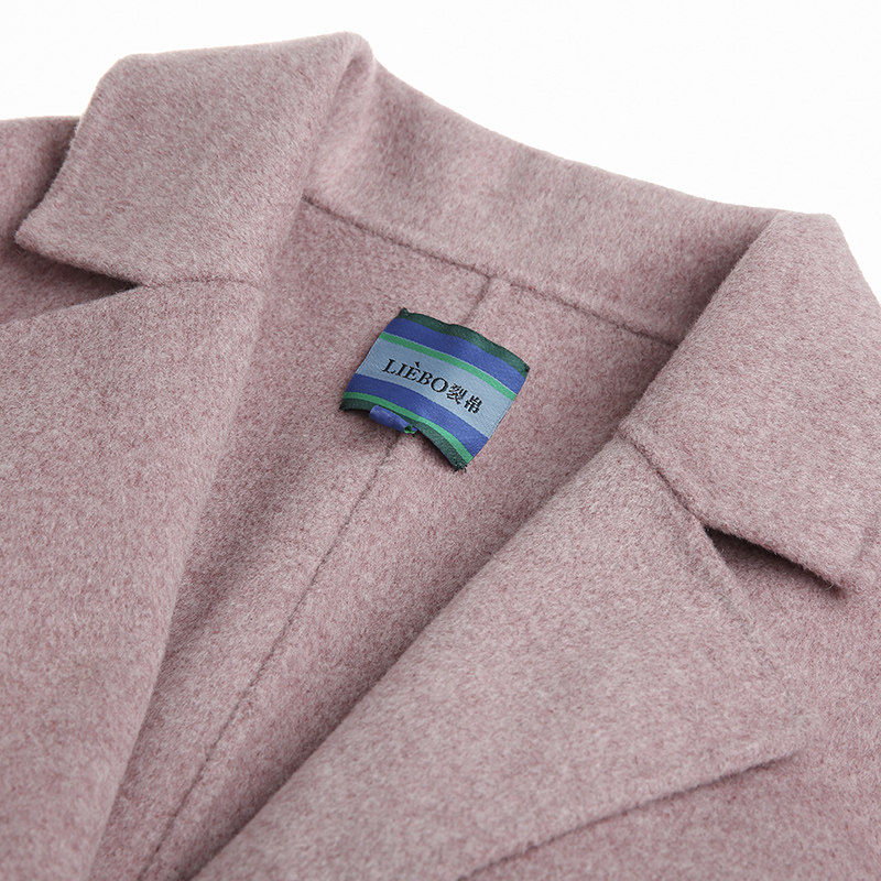 裂帛2020新款冬季收腰对称毛呢大衣 裂帛立天毛呢外套