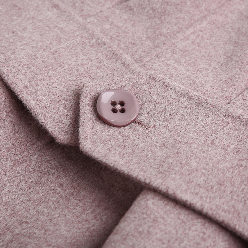 裂帛2020新款冬季收腰对称毛呢大衣 裂帛立天毛呢外套