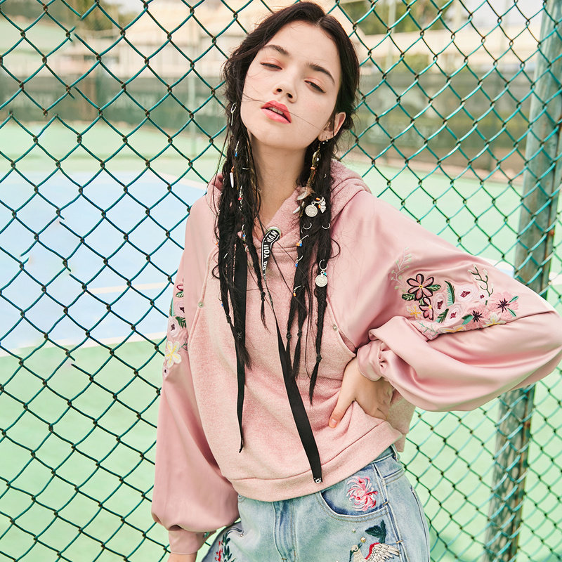  裂帛立天卫衣/绒衫