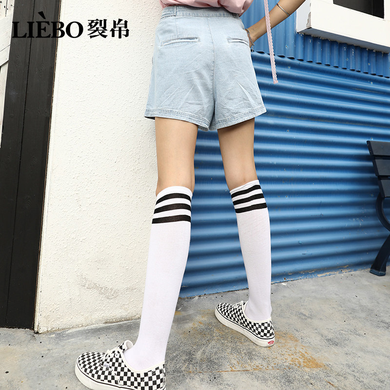 裂帛宽松牛仔女2019新款秋季字热裤 裂帛立天牛仔裤