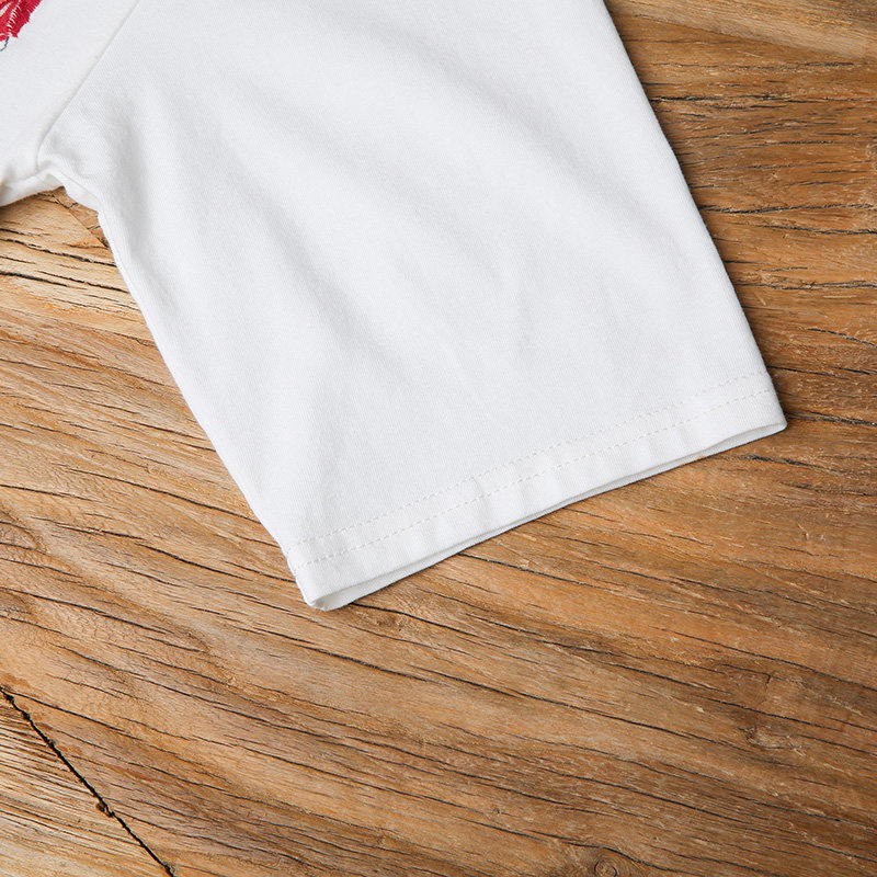 裂帛刺绣白色短袖女2020年新款t恤 裂帛立天T恤