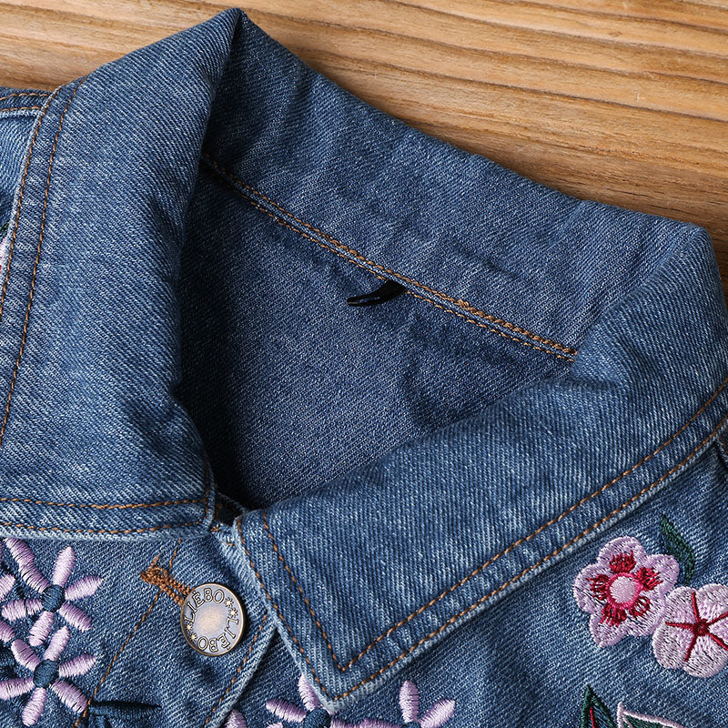 裂帛2020春季新款翻领精美短外套 裂帛立天短外套