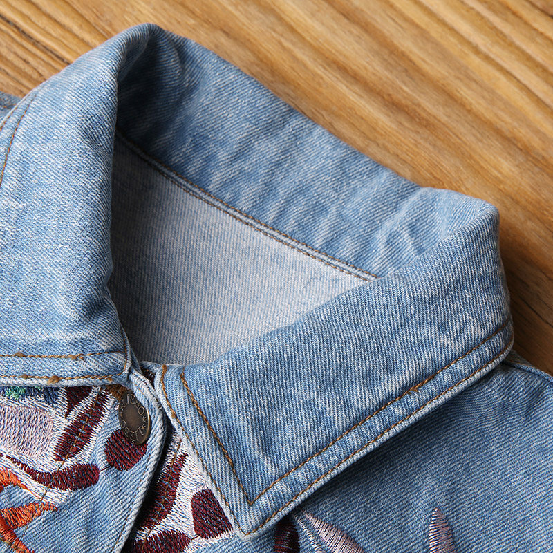 裂帛2019春装新款文艺刺绣女短外套 裂帛立天短外套