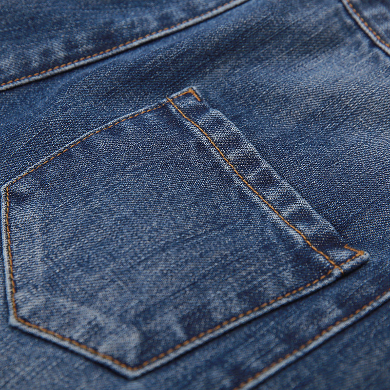 裂帛宽松高腰2020春装新款女牛仔裤 裂帛立天牛仔裤