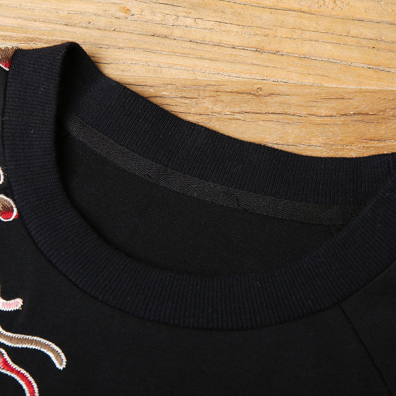 裂帛长袖2020春季新款刺绣宽松卫衣 裂帛立天卫衣/绒衫