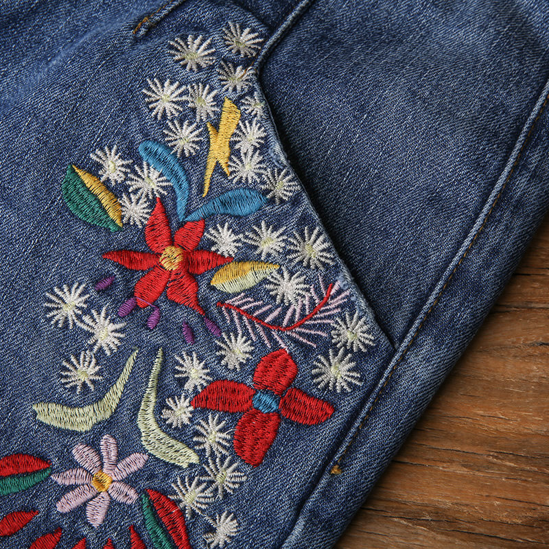  裂帛立天牛仔裤