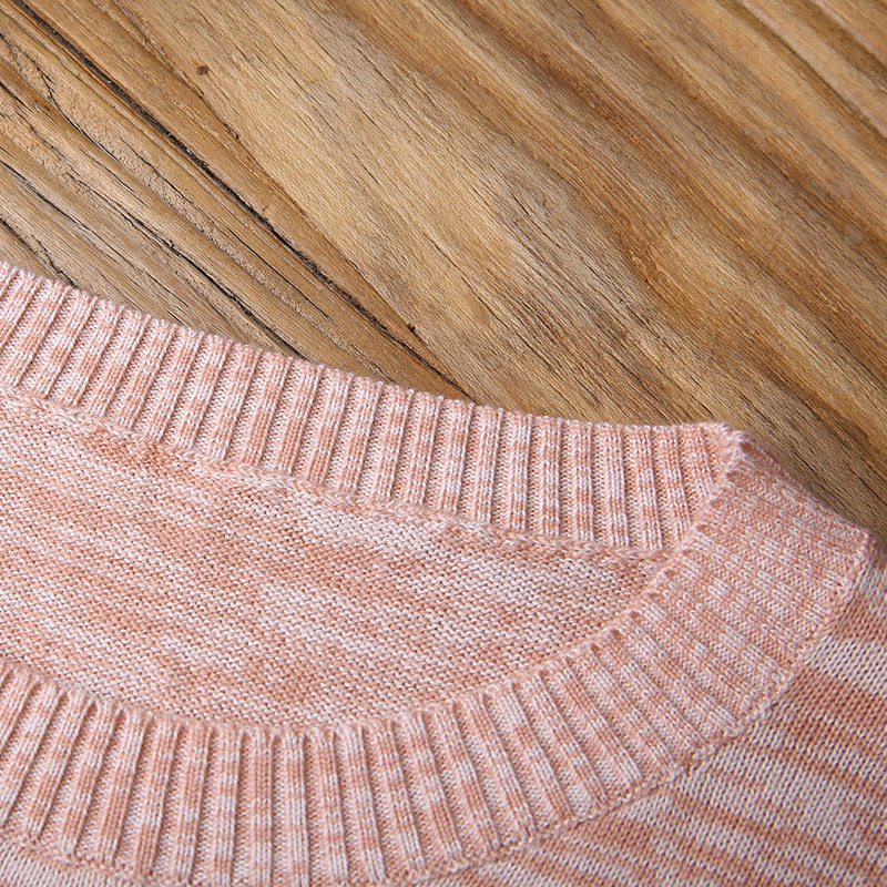 裂帛2019秋季新款圆领提花针织衫 裂帛立天毛衣