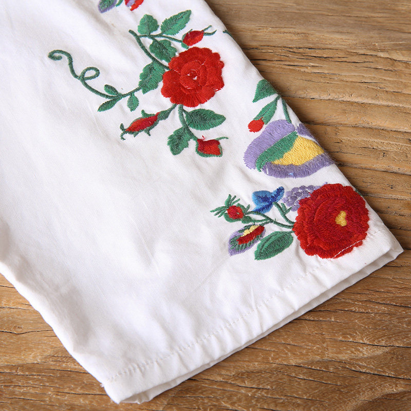 裂帛中袖2020春装新款中长宽松衬衫 裂帛立天衬衫