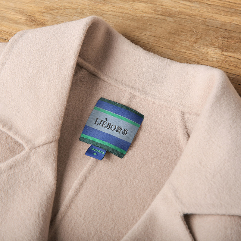 裂帛2020冬装新款刺绣民族风女大衣 裂帛立天毛呢外套