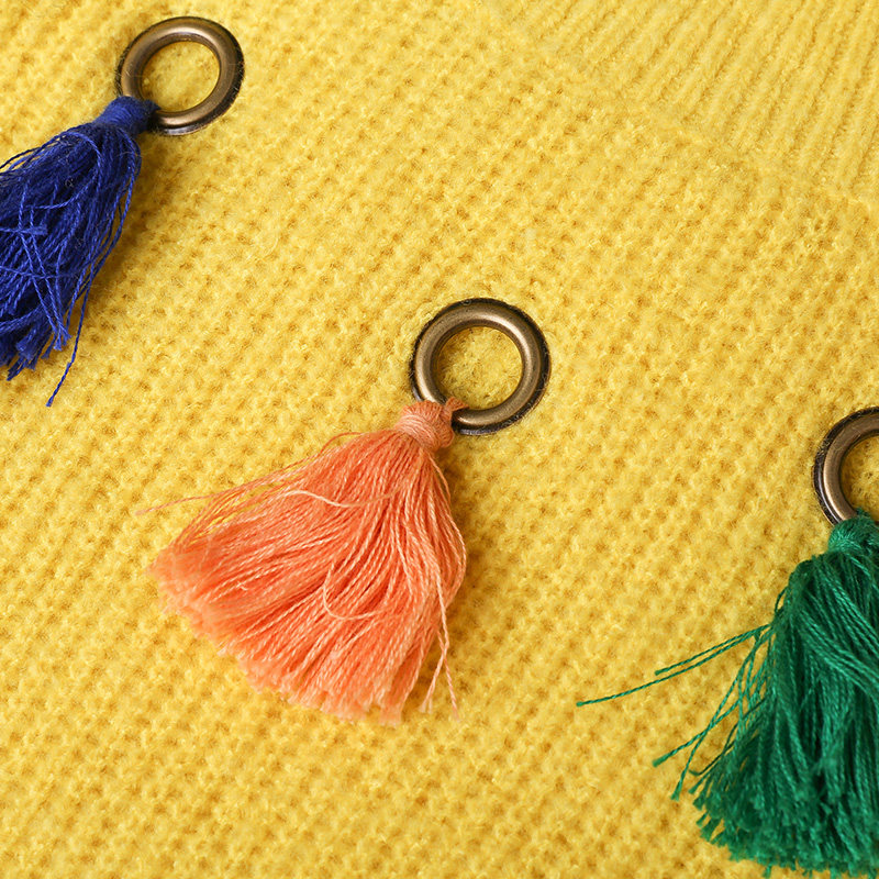 裂帛套头2020秋冬新款流苏慵懒毛衣 裂帛立天毛衣