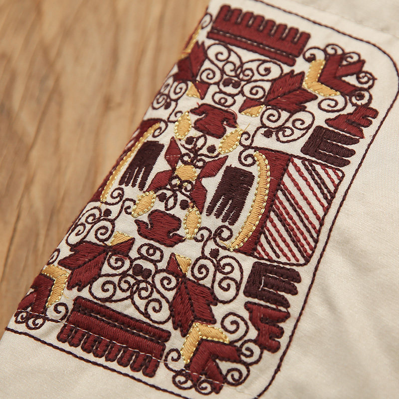 裂帛2020新款长袖加厚时尚绣花短款 裂帛玉茗羽绒服