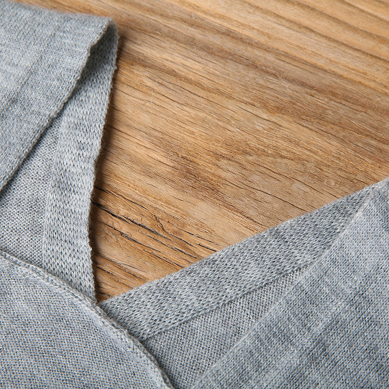 裂帛2019秋季新款冷淡风v领开衫 裂帛立天毛针织衫