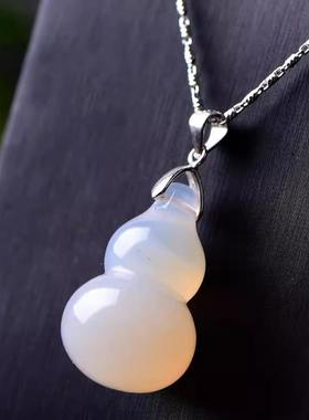 云海石葫芦吊坠 福禄挂件 男女云海水晶饰品礼物红竹石影子石项链