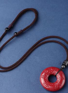 朱砂官方旗舰店心经吊坠财神经金光咒楞严咒挂件男女款饰品